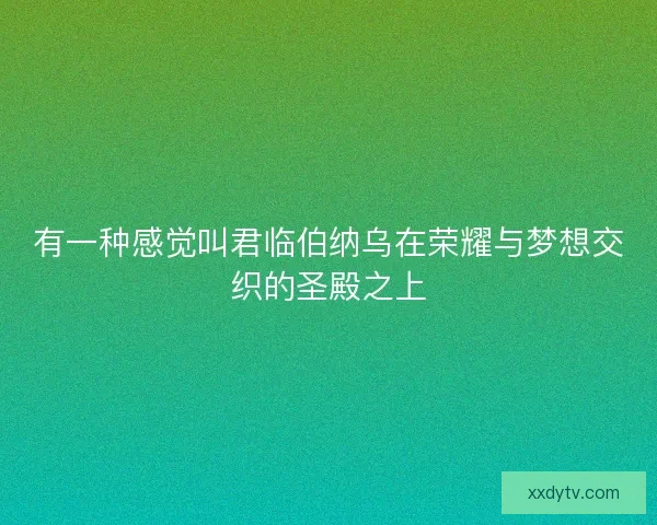 有一种感觉叫君临伯纳乌在荣耀与梦想交织的圣殿之上